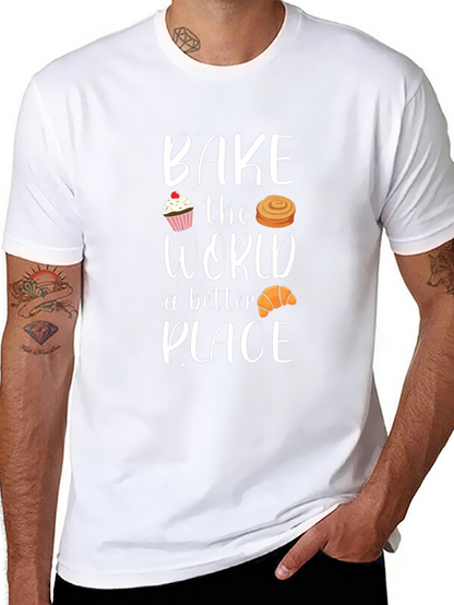 Camiseta Negra Bake the World a Better Place