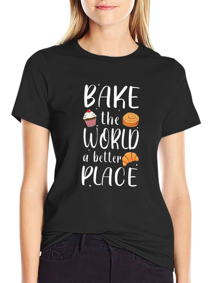 Camiseta Negra Bake the World a Better Place