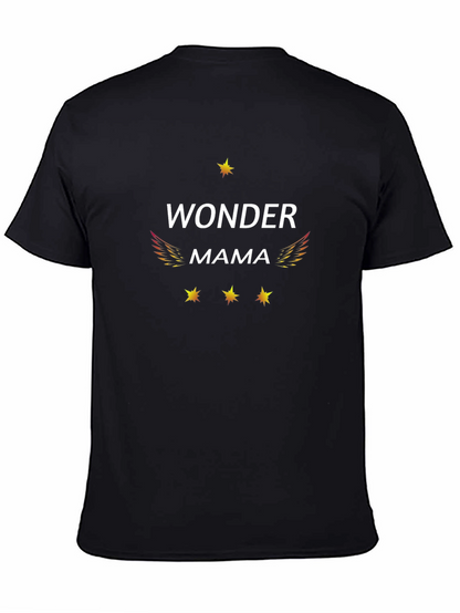 Camiseta Negra Wonder Mama para Mamás Maravillosas