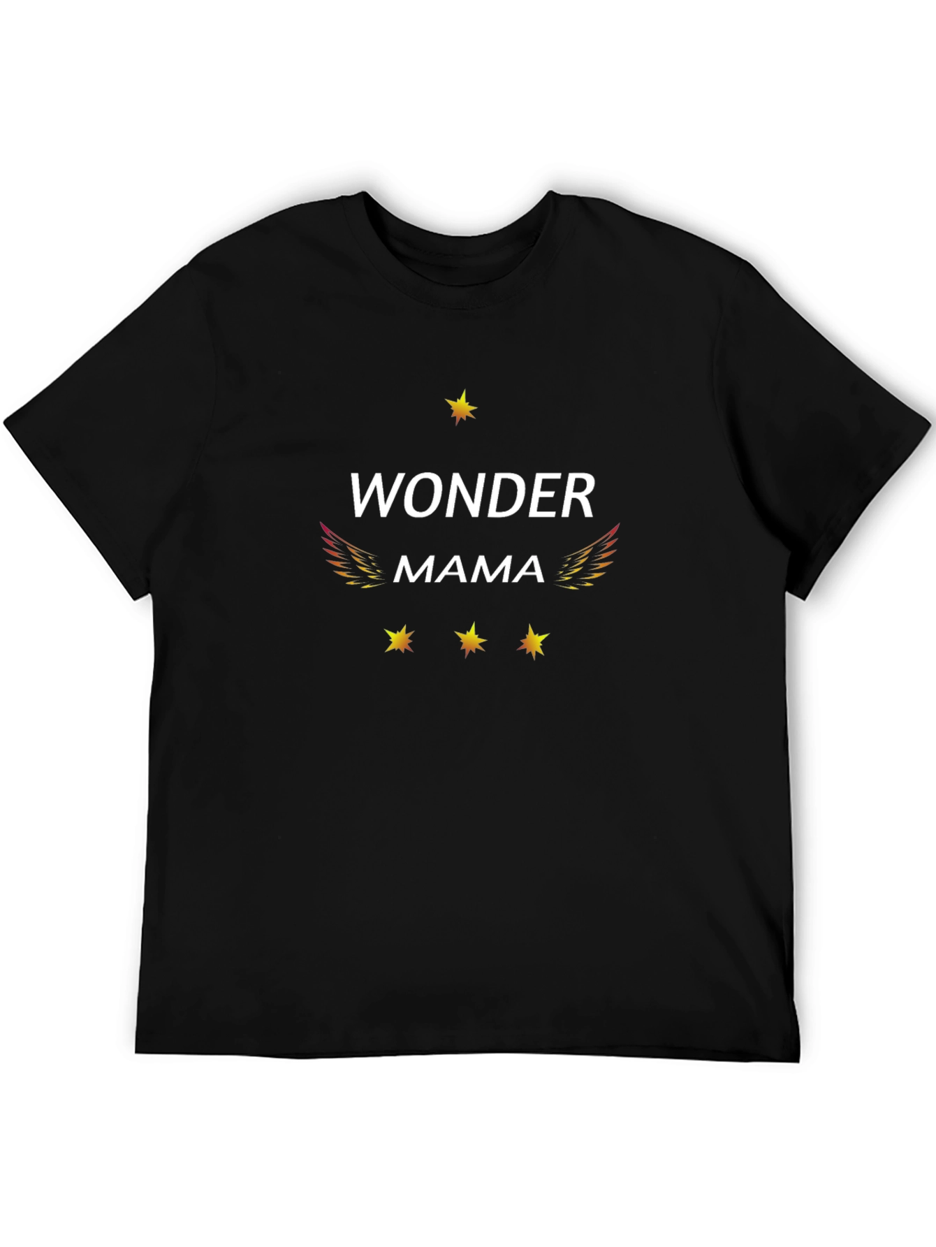 Camiseta Negra Wonder Mama para Mamás Maravillosas