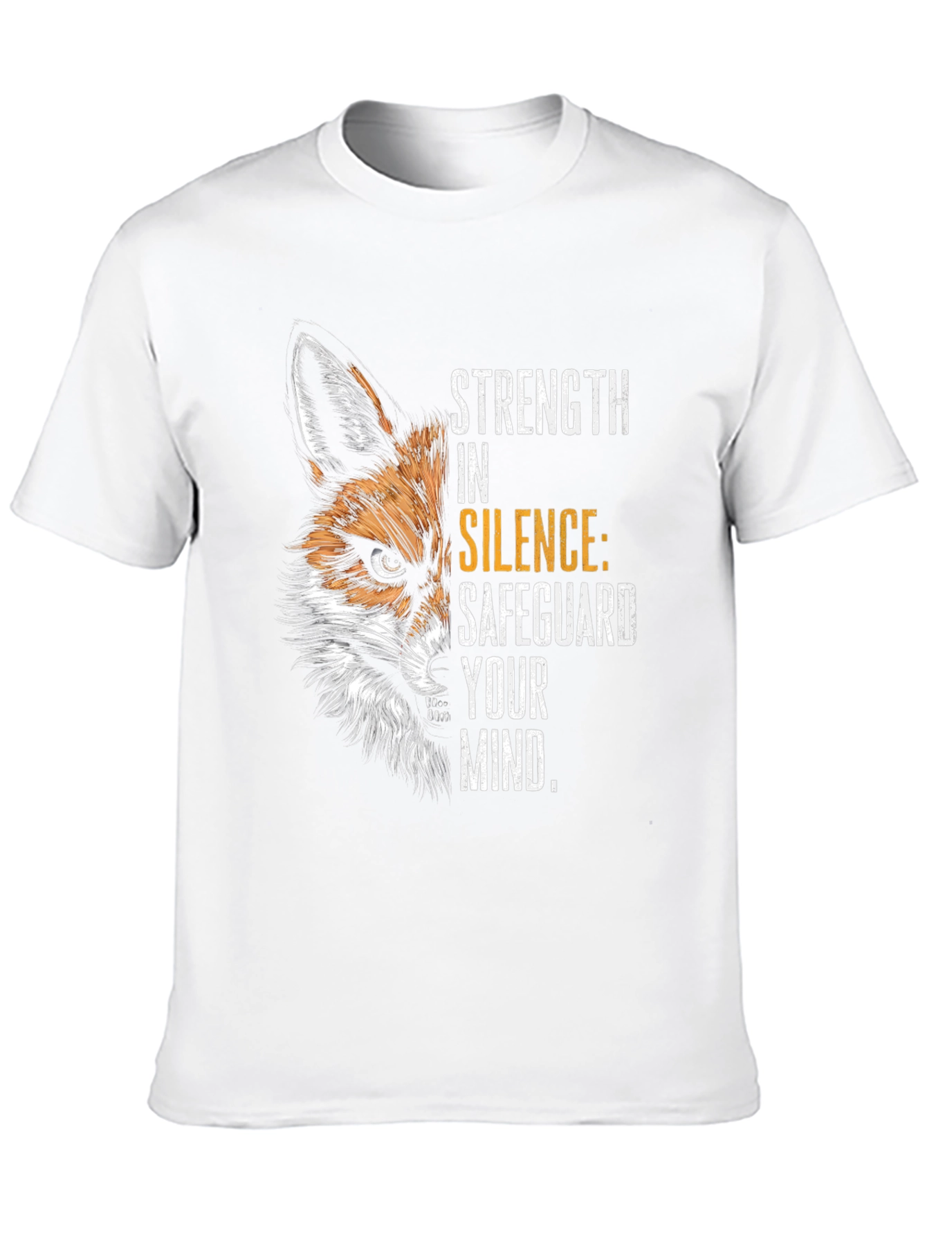 Camiseta Negra Fox: Fuerza en el Silencio
