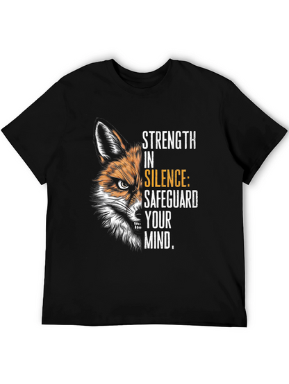 Camiseta Negra Fox: Fuerza en el Silencio
