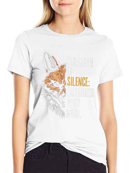 Camiseta Negra Fox: Fuerza en el Silencio