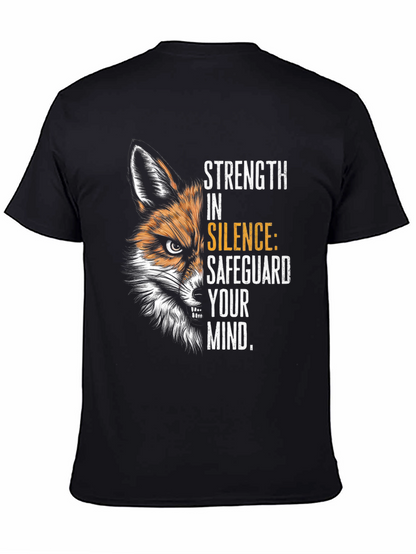 Camiseta Negra Fox: Fuerza en el Silencio