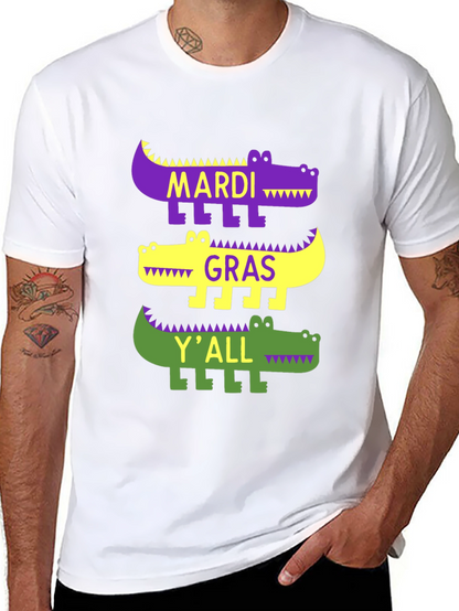 Camiseta Mardi Gras con diseño de caimán