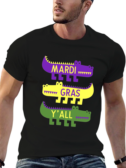 Camiseta Mardi Gras con diseño de caimán