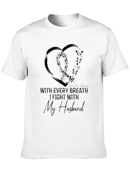 Camiseta Negra: Lucha Contra el Cáncer de Pulmón