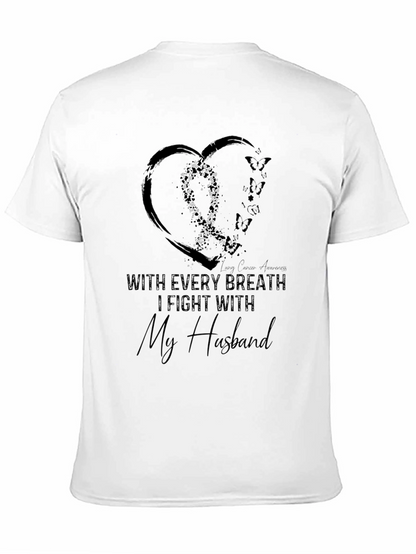 Camiseta Negra: Lucha Contra el Cáncer de Pulmón