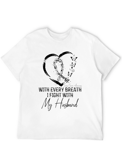 Camiseta Negra: Lucha Contra el Cáncer de Pulmón