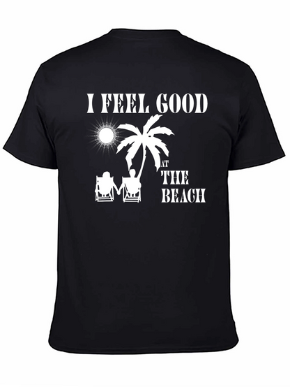 Camiseta Negra I Feel Good At The Beach