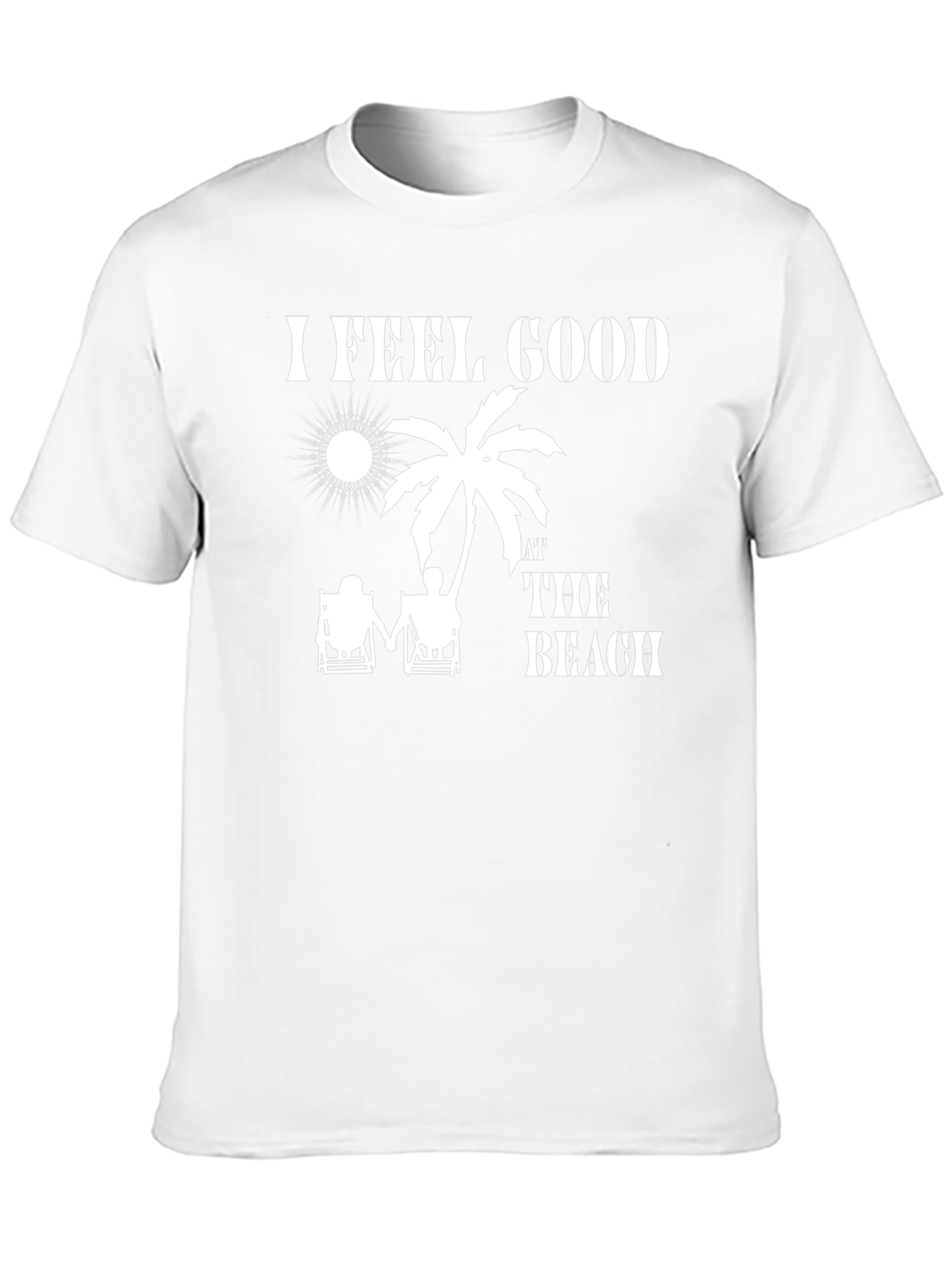 Camiseta Negra I Feel Good At The Beach