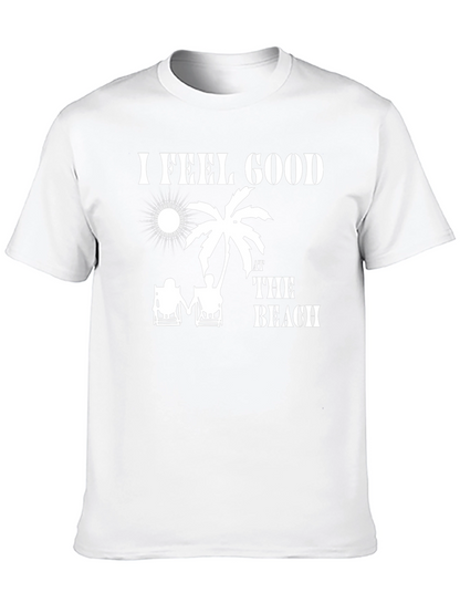 Camiseta Negra I Feel Good At The Beach