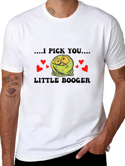 Camiseta Negra I Pick You Little Booger Divertida