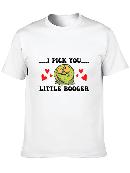 Camiseta Negra I Pick You Little Booger Divertida