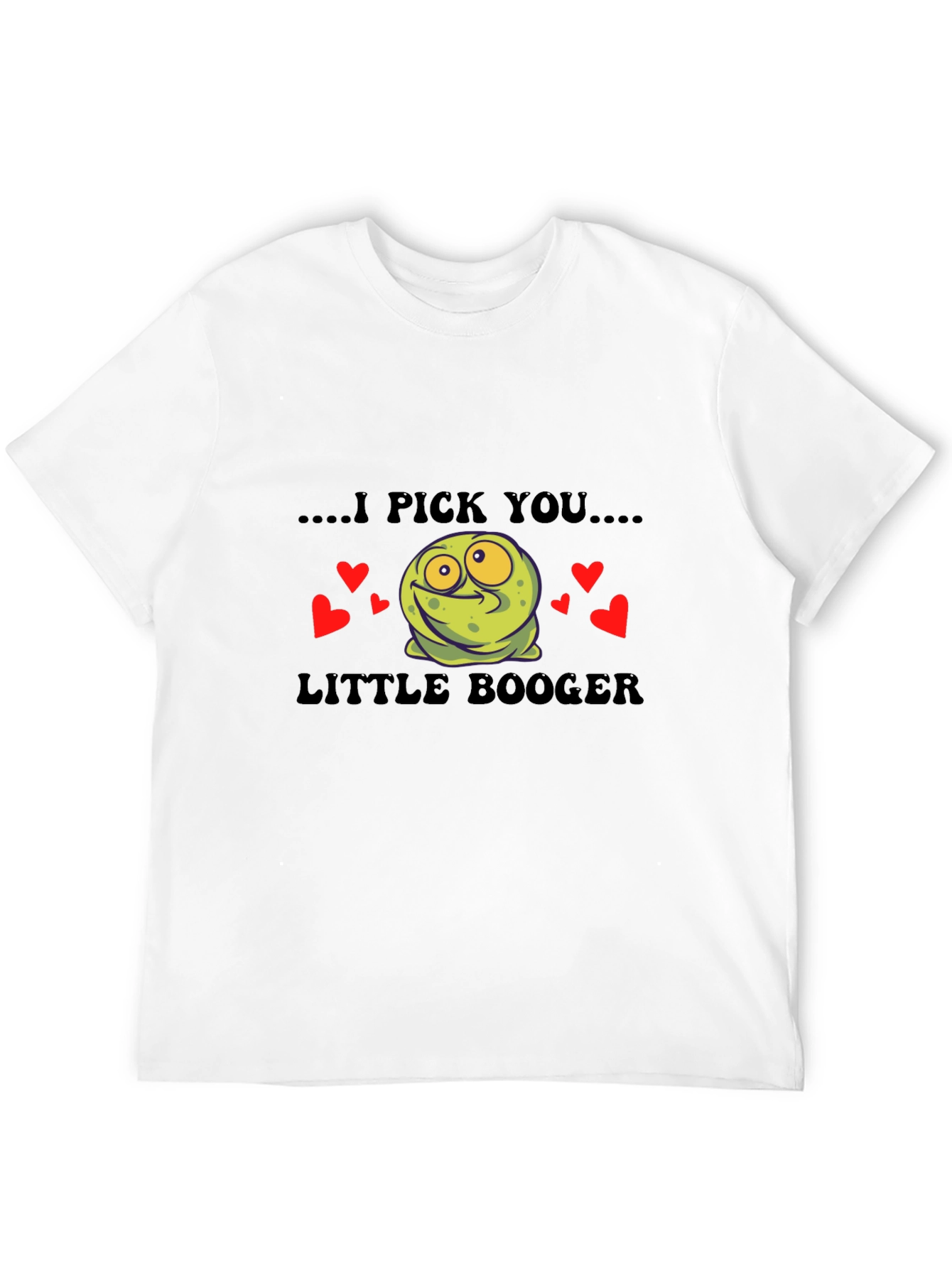 Camiseta Negra I Pick You Little Booger Divertida