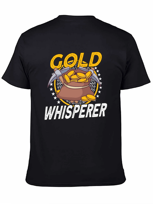 Camiseta Negra Gold Whisperer para Hombre