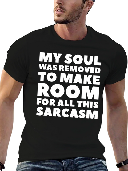 Camiseta Negra: Mi Alma y Sarcasmo