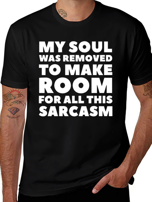 Camiseta Negra: Mi Alma y Sarcasmo