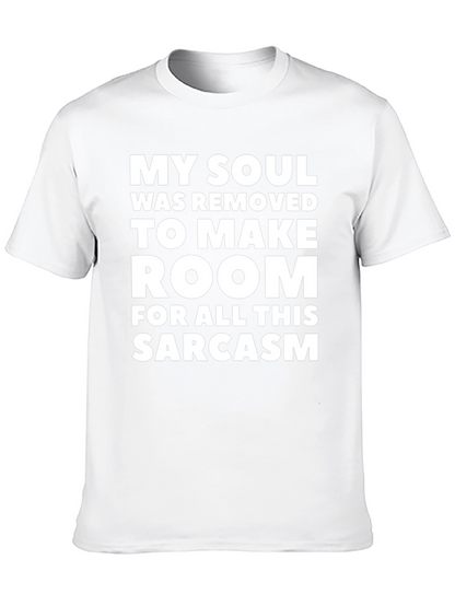 Camiseta Negra: Mi Alma y Sarcasmo