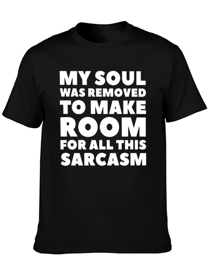Camiseta Negra: Mi Alma y Sarcasmo