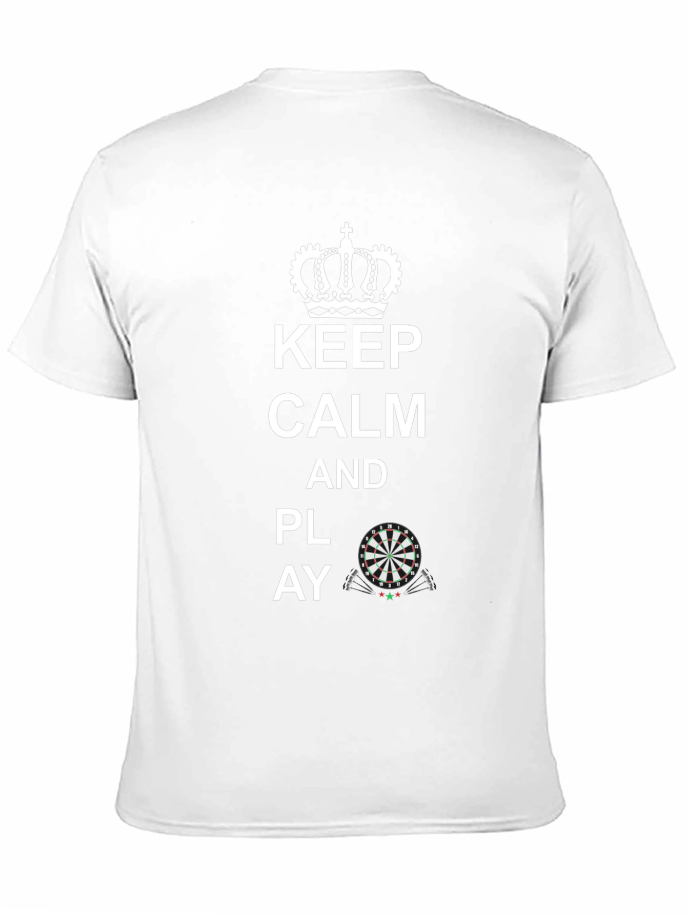 Camiseta Negra: Keep Calm and Play Darts