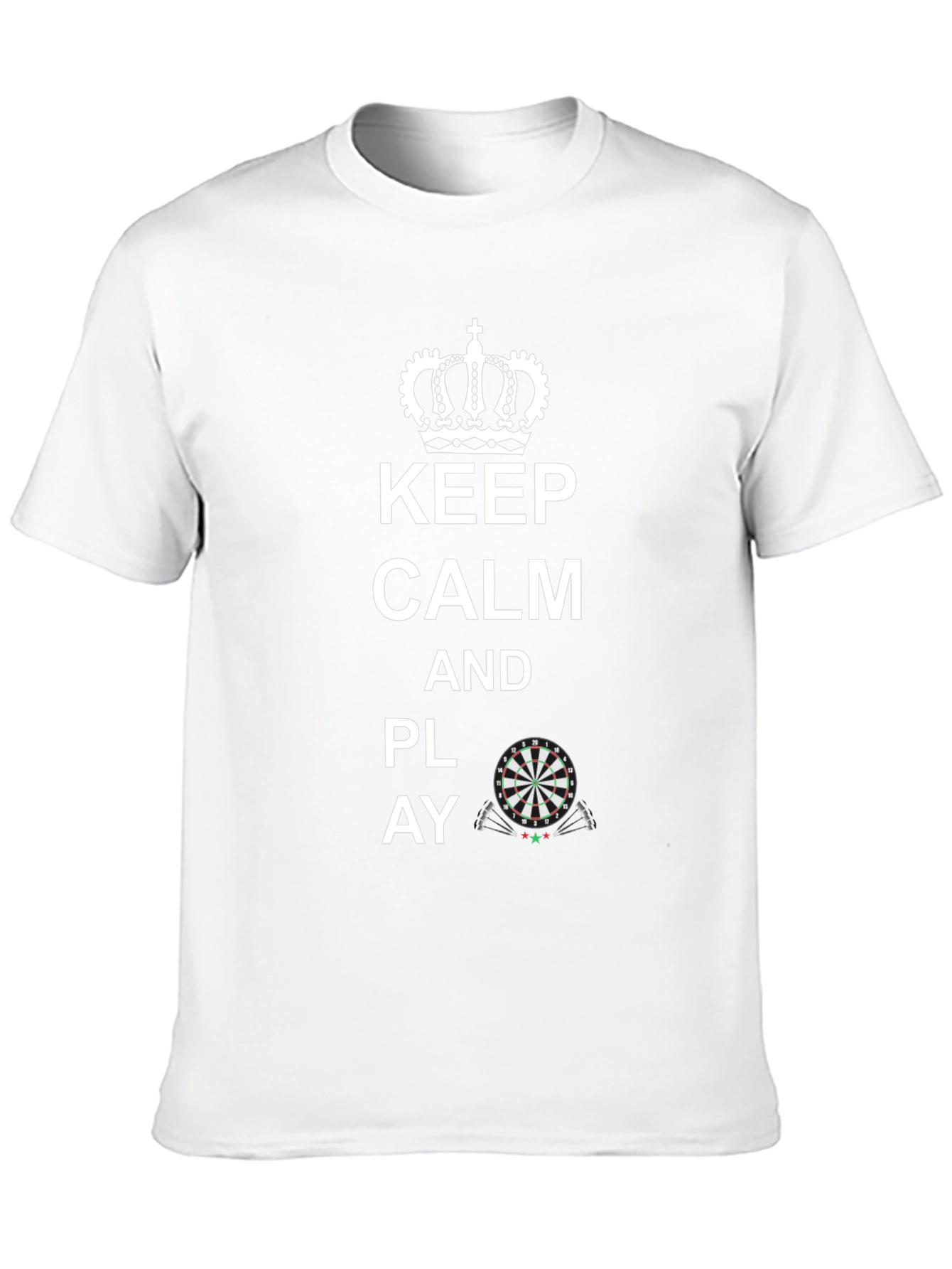 Camiseta Negra: Keep Calm and Play Darts