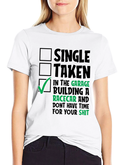 Camiseta Hombre: Garage Construcción Coche de Carreras