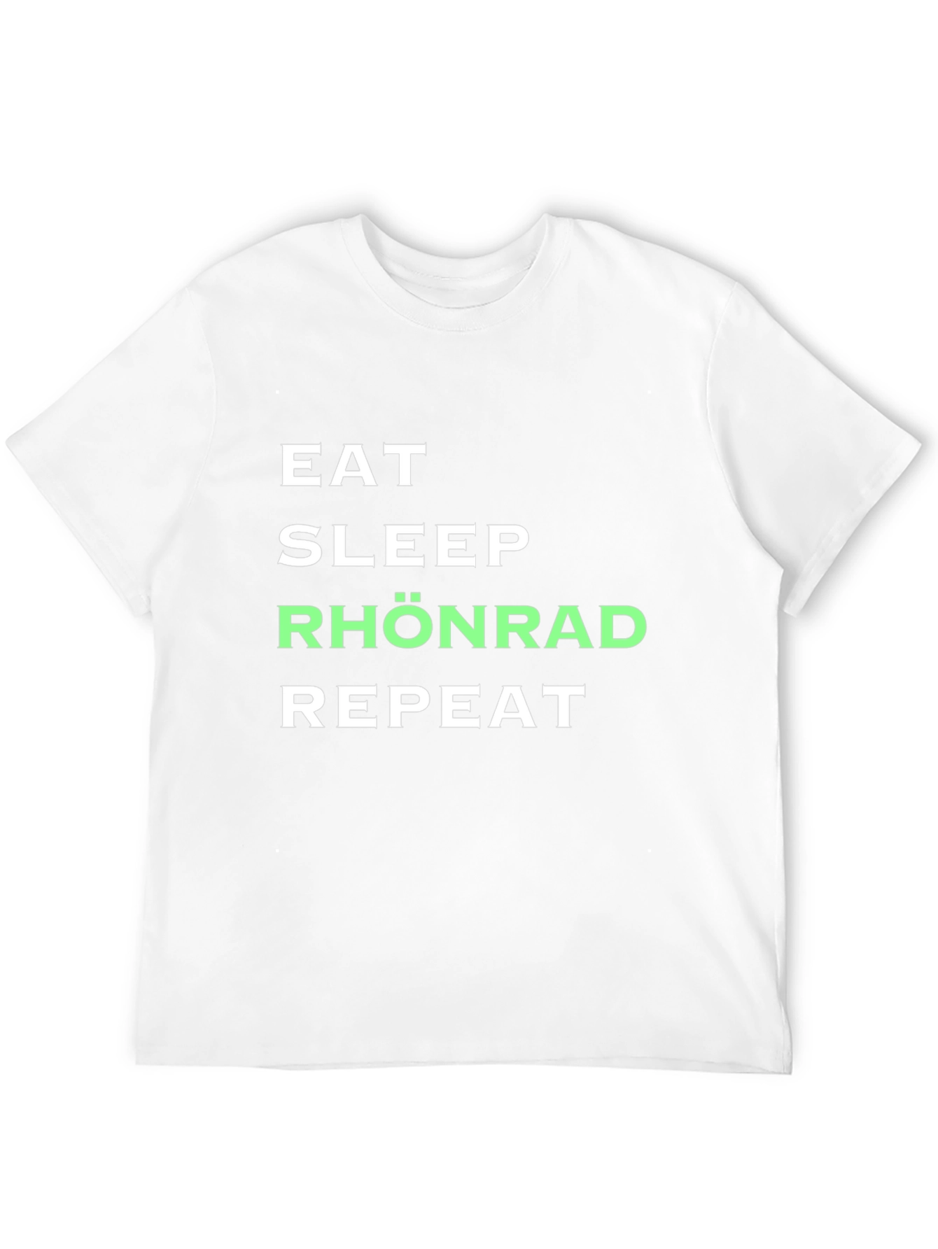 Camiseta Negra Eat Sleep Rhönrad Repeat