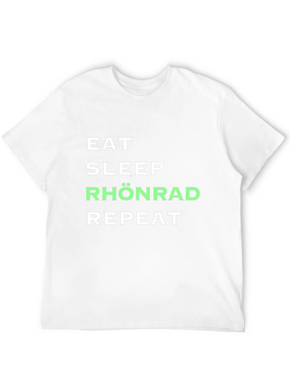 Camiseta Negra Eat Sleep Rhönrad Repeat