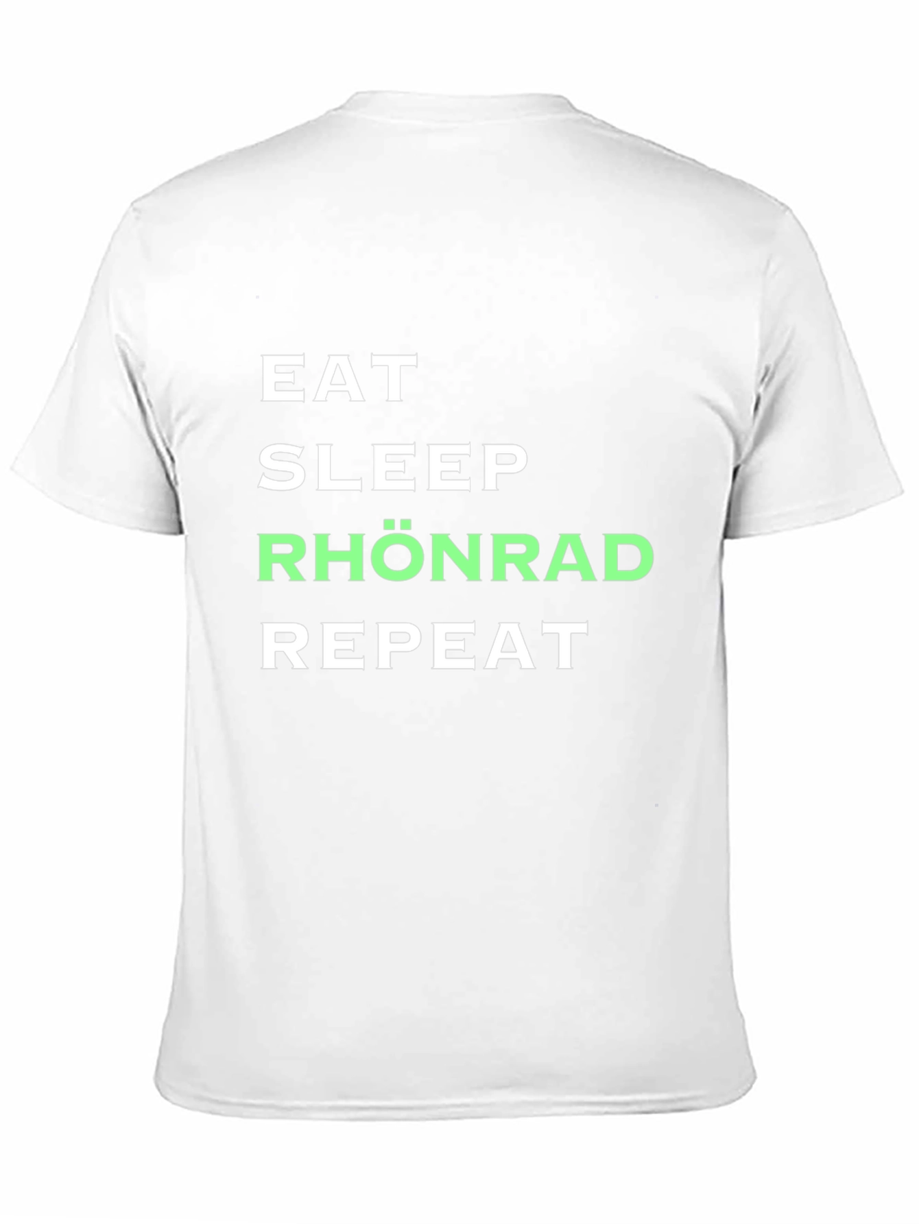Camiseta Negra Eat Sleep Rhönrad Repeat