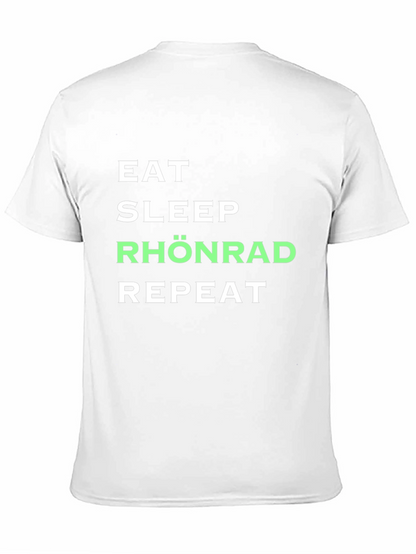 Camiseta Negra Eat Sleep Rhönrad Repeat