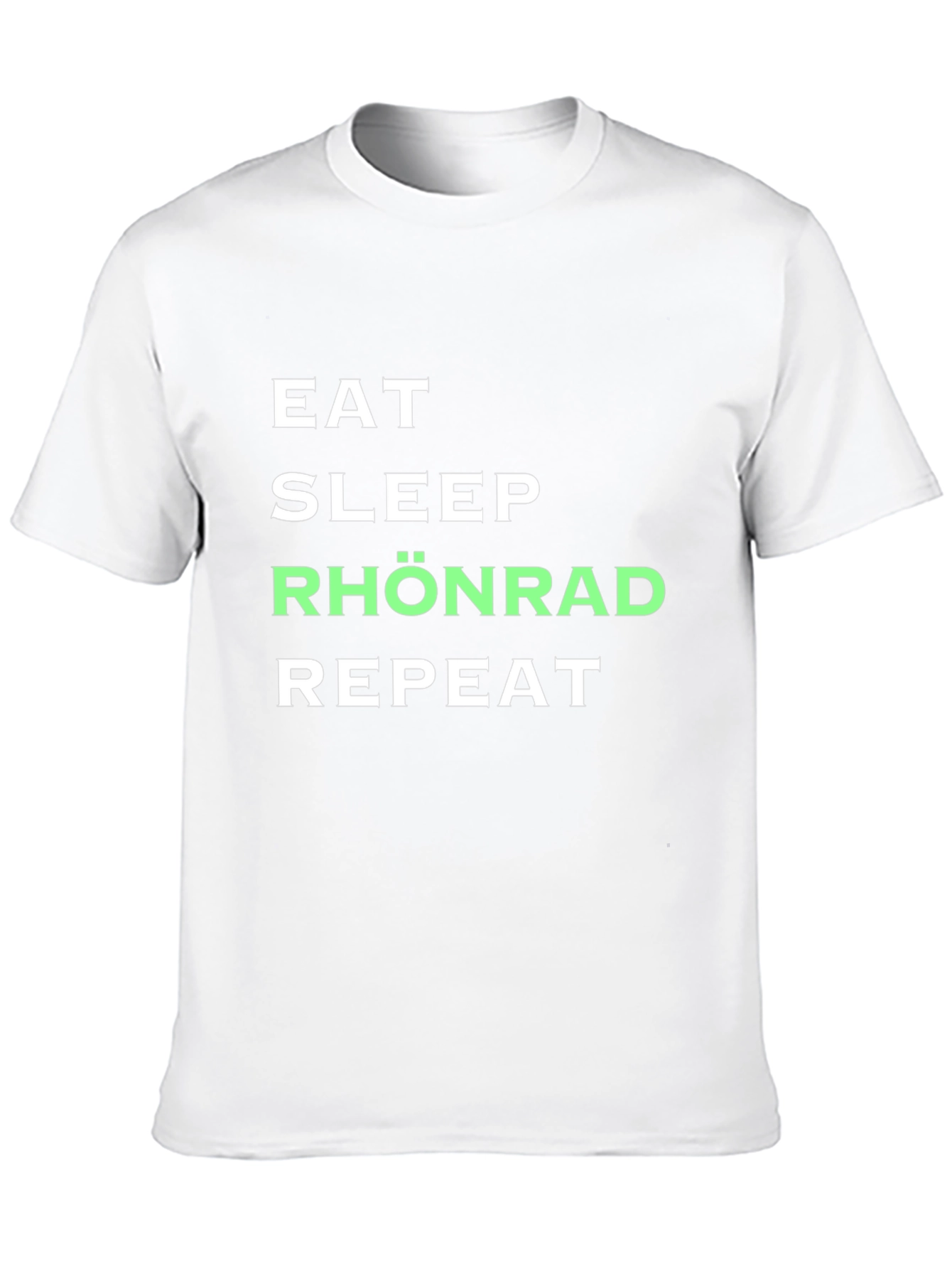 Camiseta Negra Eat Sleep Rhönrad Repeat