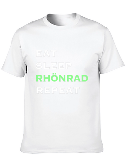 Camiseta Negra Eat Sleep Rhönrad Repeat