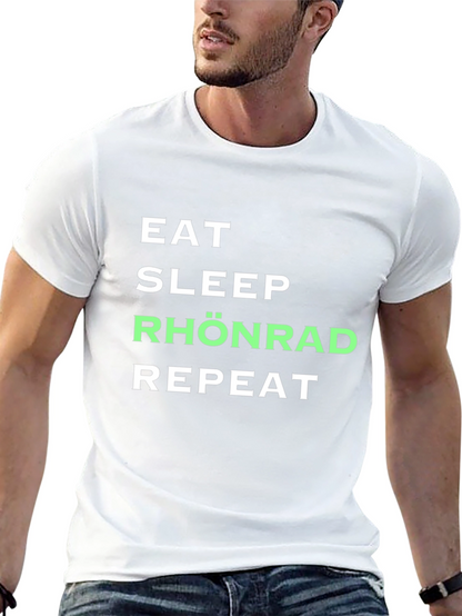 Camiseta Negra Eat Sleep Rhönrad Repeat