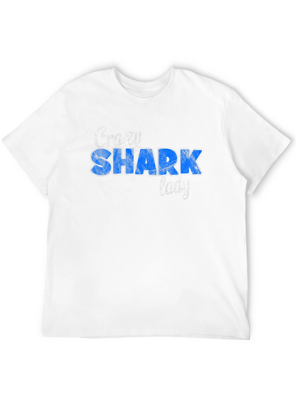 Camiseta Negra Crazy Shark Lady