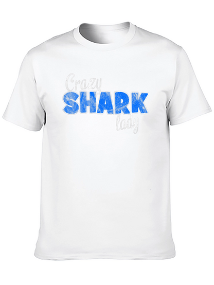 Camiseta Negra Crazy Shark Lady