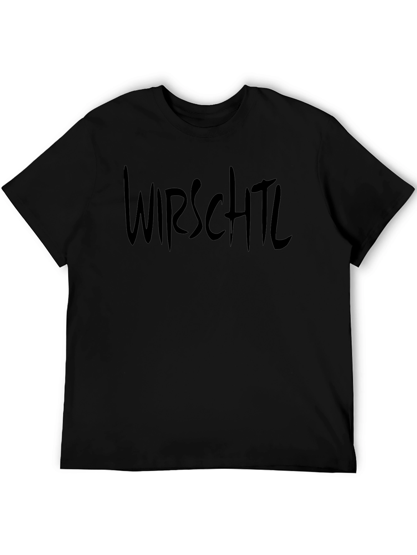 Camiseta Negra Wirschtl Estilo Urbano para Hombre