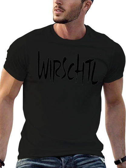 Camiseta Negra Wirschtl Estilo Urbano para Hombre