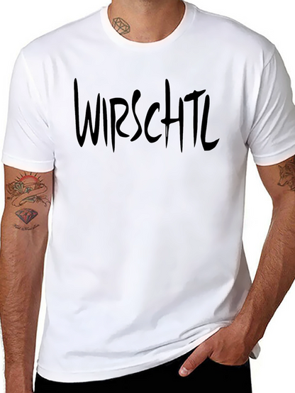 Camiseta Negra Wirschtl Estilo Urbano para Hombre