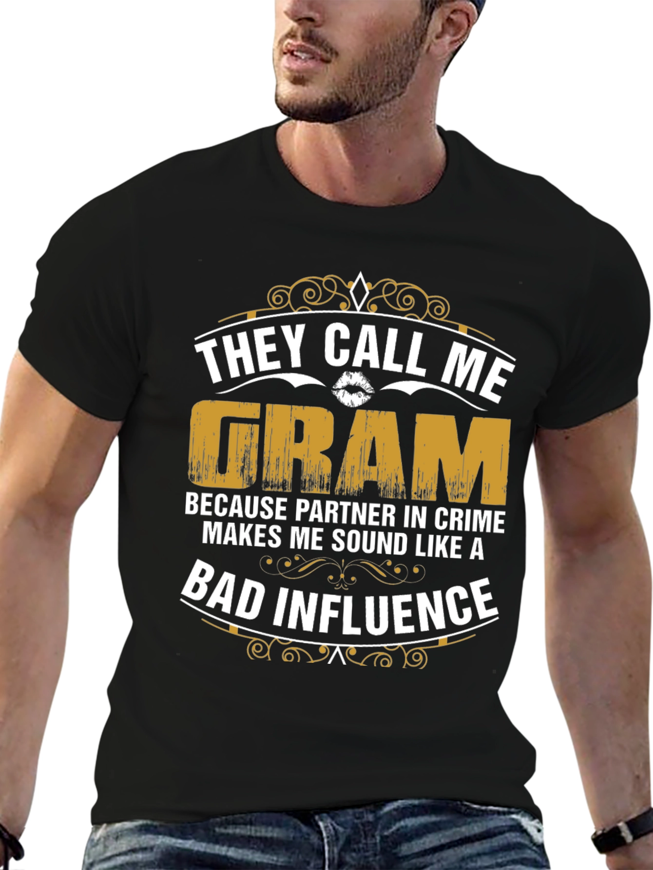 Camiseta Negra They Call Me Gram
