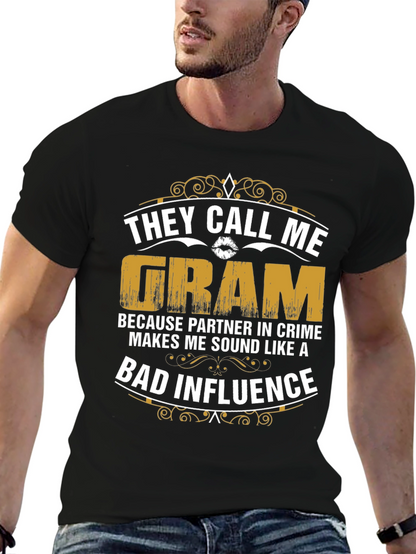 Camiseta Negra They Call Me Gram