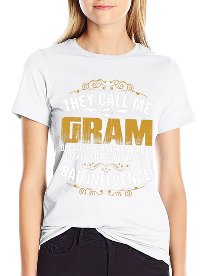 Camiseta Negra They Call Me Gram