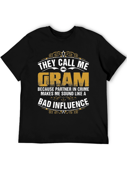 Camiseta Negra They Call Me Gram