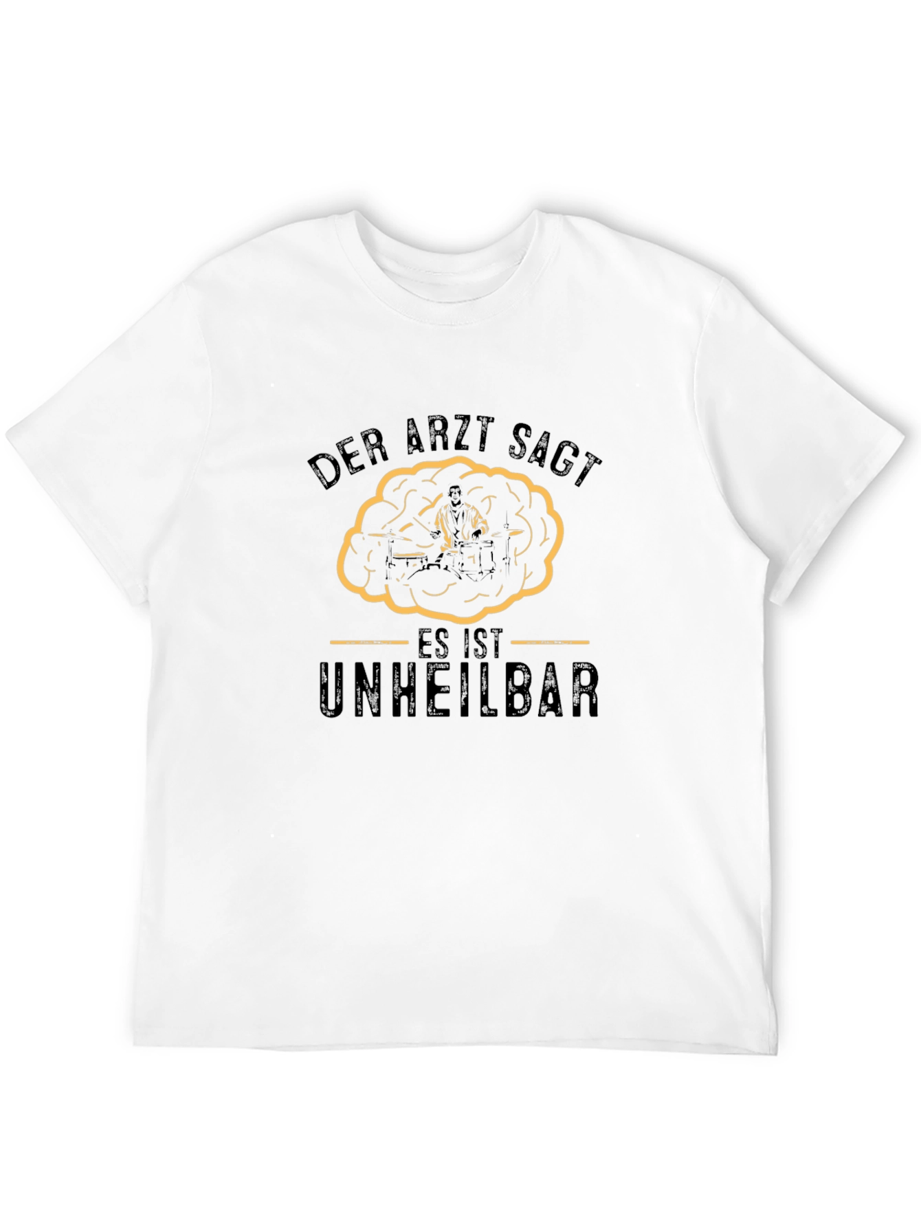 Camiseta Negra Der Arzt Sagt Humor Alemán