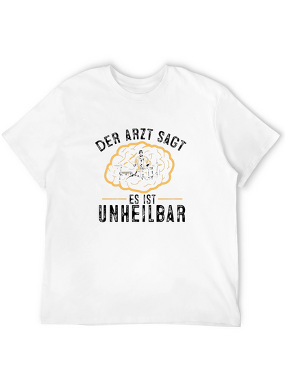 Camiseta Negra Der Arzt Sagt Humor Alemán