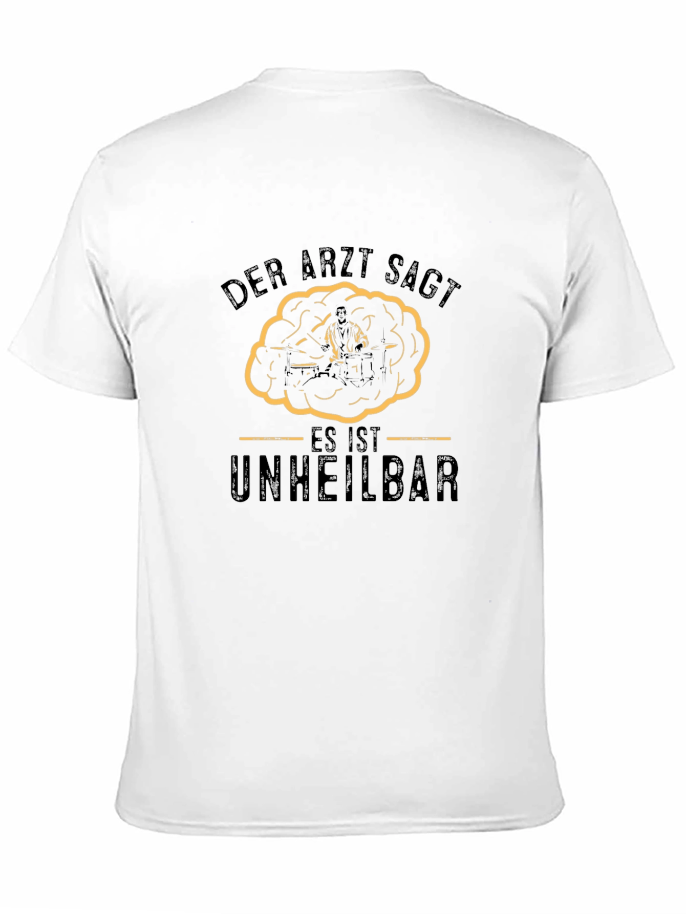 Camiseta Negra Der Arzt Sagt Humor Alemán