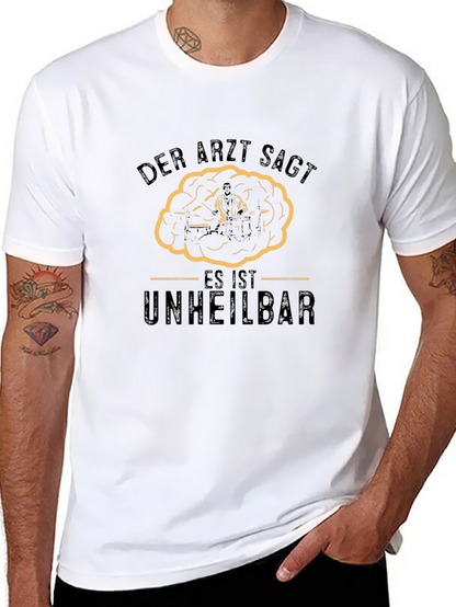 Camiseta Negra Der Arzt Sagt Humor Alemán