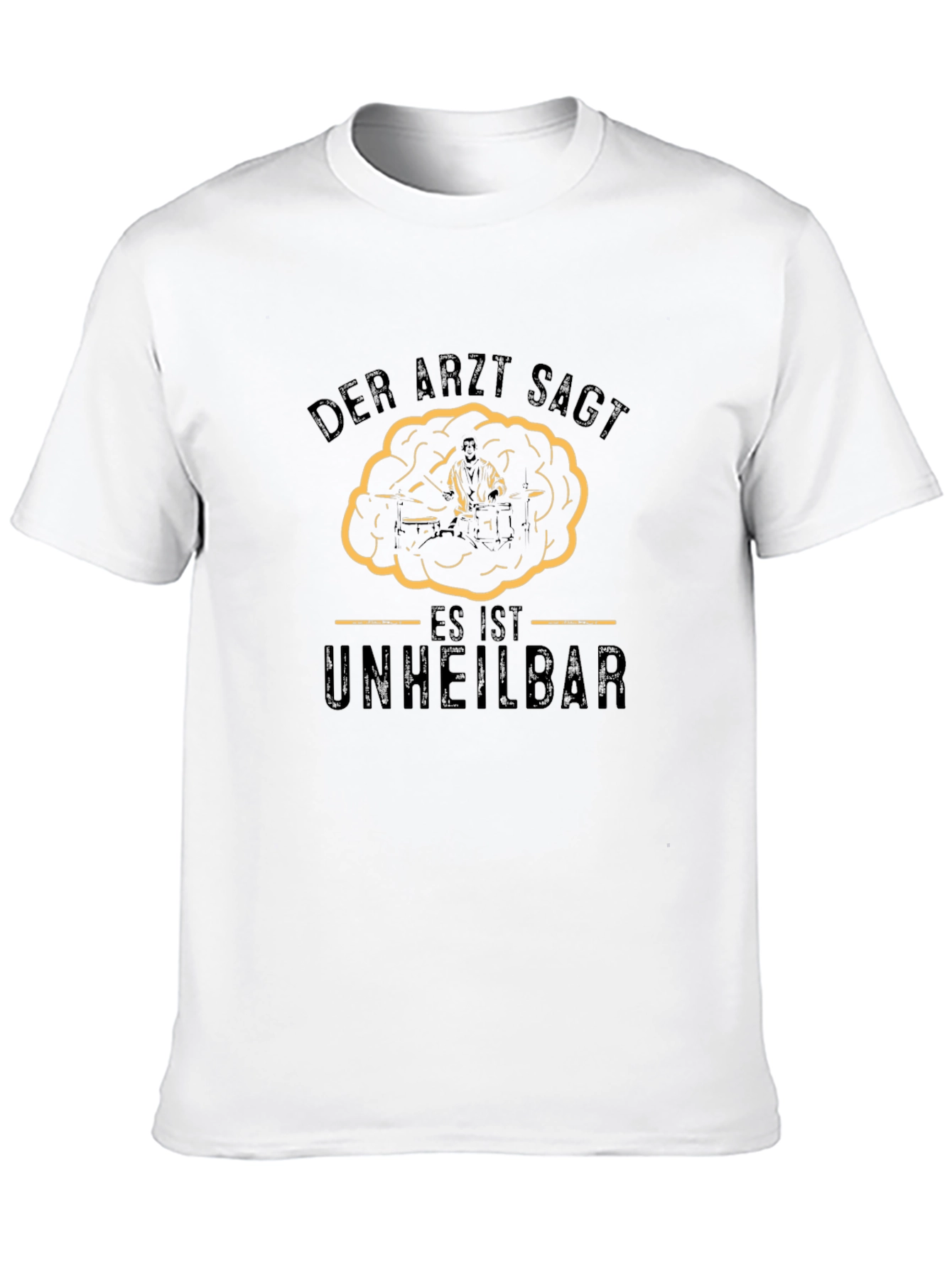 Camiseta Negra Der Arzt Sagt Humor Alemán
