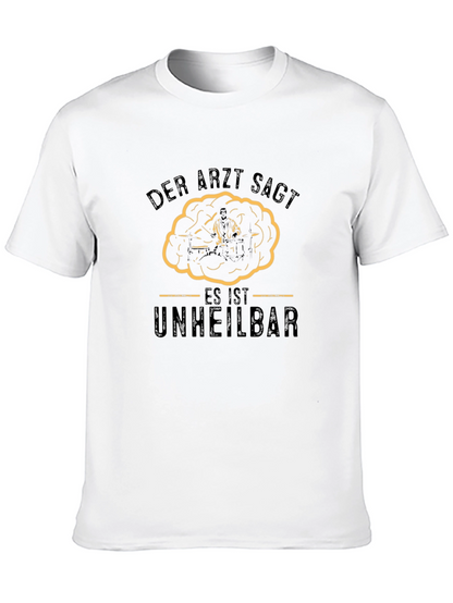 Camiseta Negra Der Arzt Sagt Humor Alemán