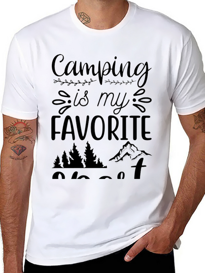 Camiseta Negra Camping is my Favorite